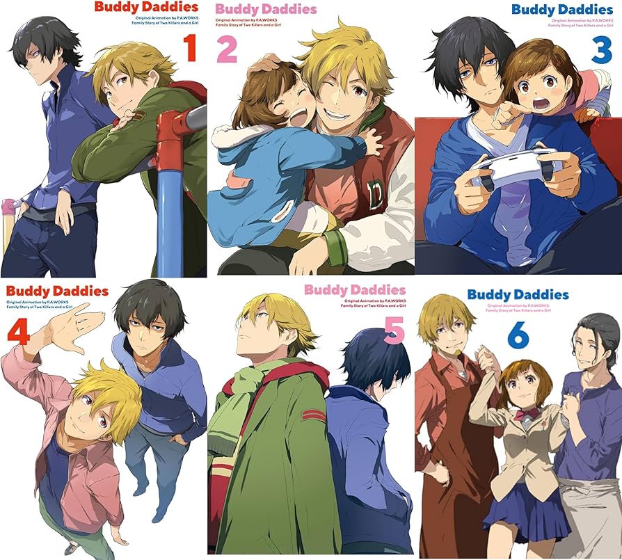 ケース付 Buddy Daddies DVD 全6巻　全巻セット Buddy Daddies 1〜6（完全生産限定版）全6巻 [Blu-rayセット] 激安」